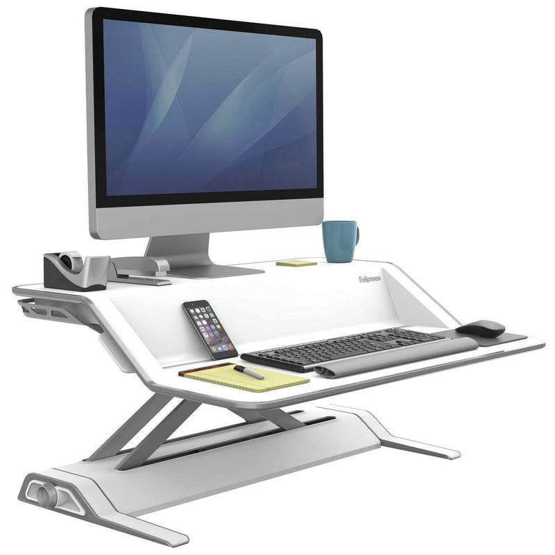 Fellowes Monitorständer Lotus Sitz-Steh Workstation weiß