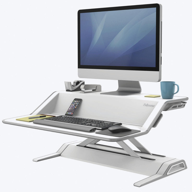 Fellowes Monitorständer Lotus Sitz-Steh Workstation weiß