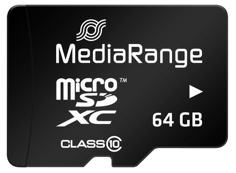 MediaRange Speicherkarte microSDXC 64GB