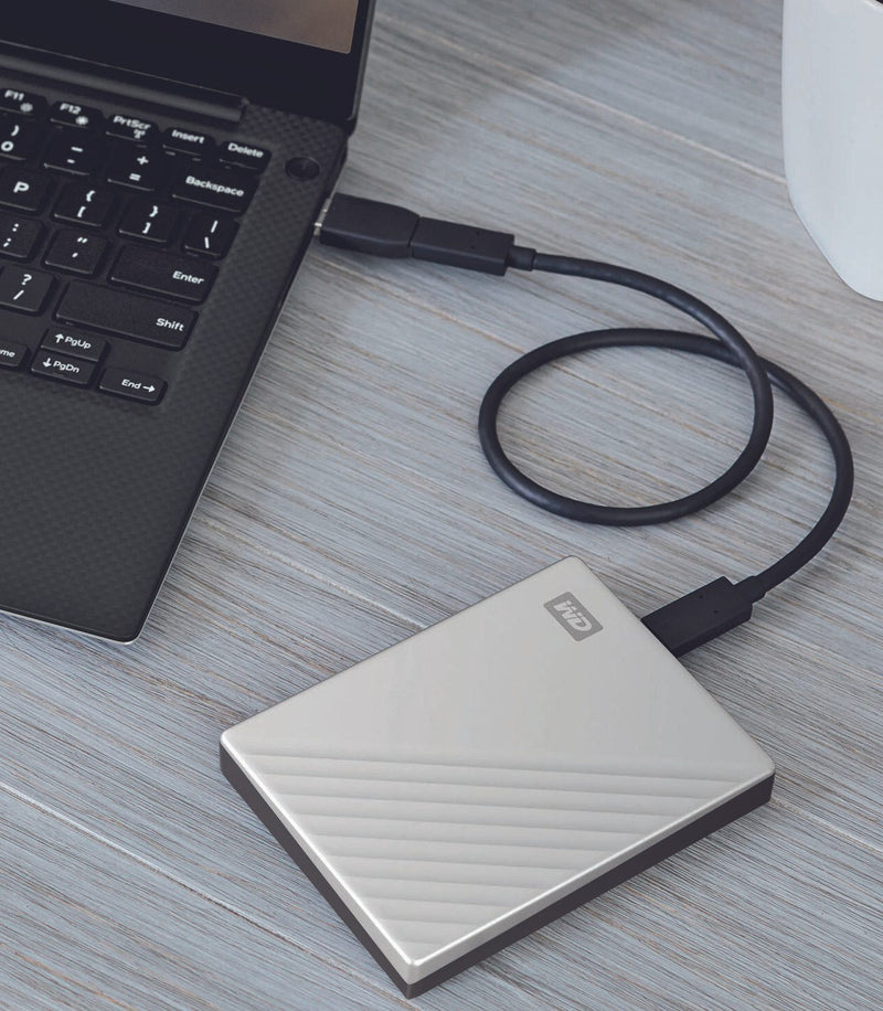 WD My Passport Ultra mobile Festplatte 4 TB silber
