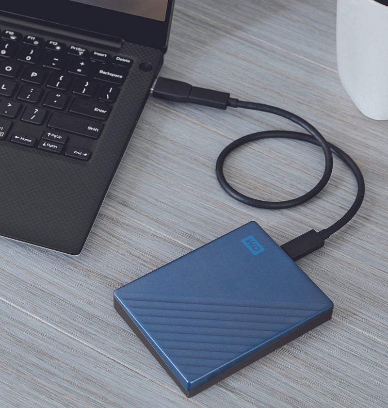 WD My Passport Ultra mobile Festplatte 4 TB blau