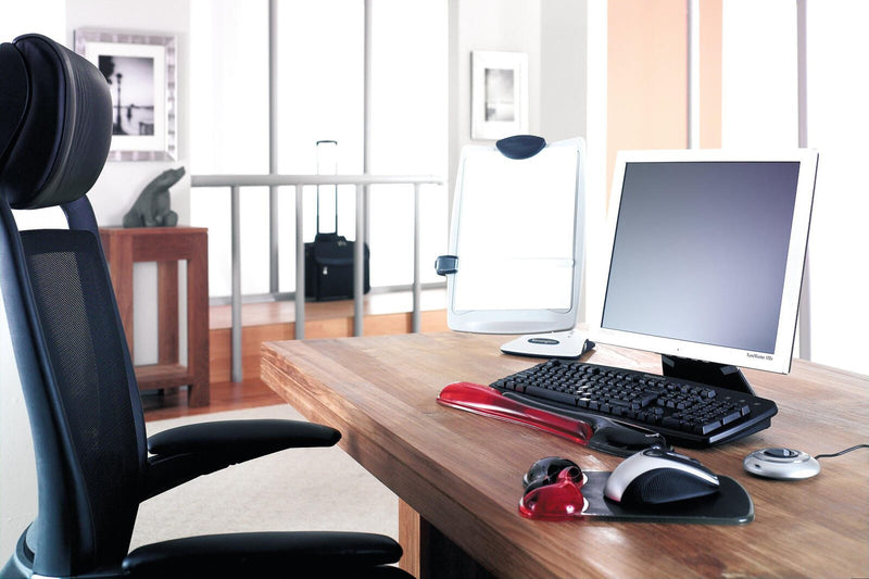 Kensington Mousepad mit Handgelenkauflage schwarz, rot