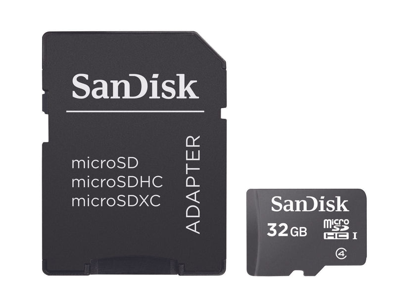 SanDisk microSDHC Speicherkarte 32GB + SD Adapter
