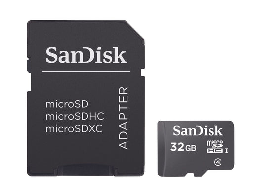 SanDisk microSDHC Speicherkarte 32GB + SD Adapter