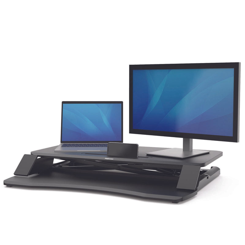 Fellowes Monitorständer Corsivo Sitz-Steh Workstation schwarz
