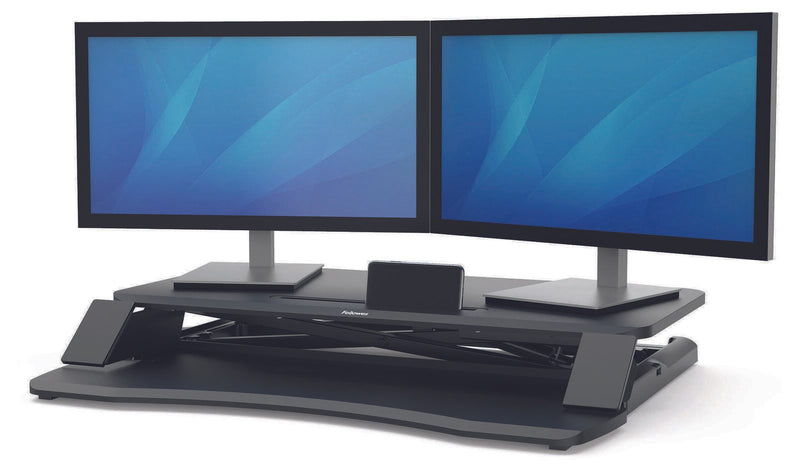 Fellowes Monitorständer Corsivo Sitz-Steh Workstation schwarz