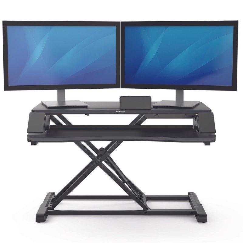 Fellowes Monitorständer Corsivo Sitz-Steh Workstation schwarz