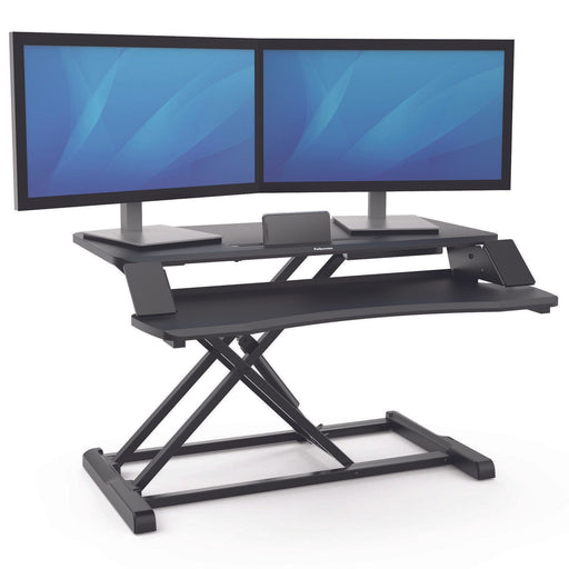 Fellowes Monitorständer Corsivo Sitz-Steh Workstation schwarz