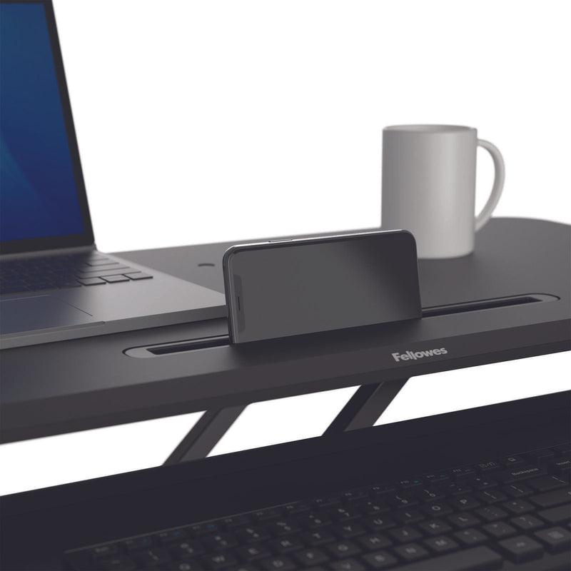Fellowes Monitorständer Corsivo Sitz-Steh Workstation schwarz