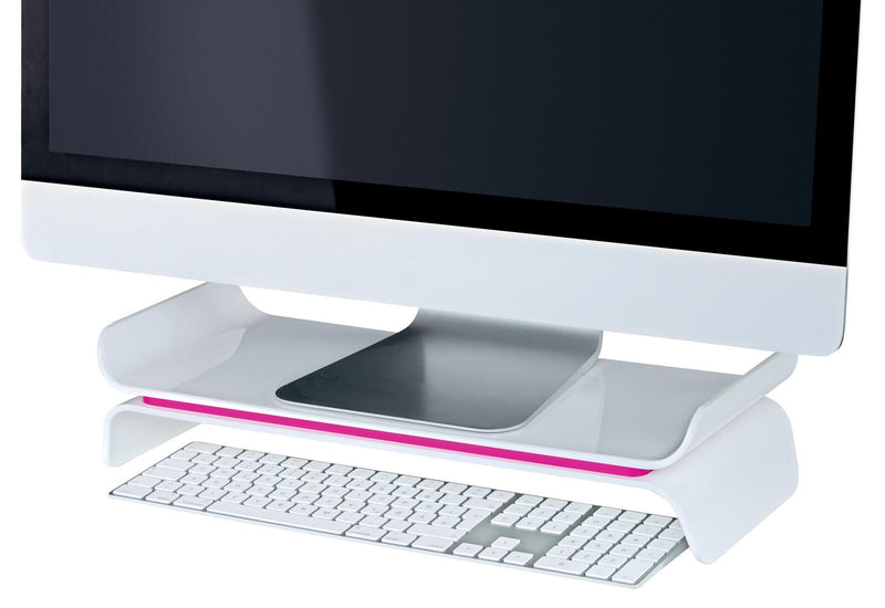 LEITZ Monitorständer Ergo WOW weiß, pink