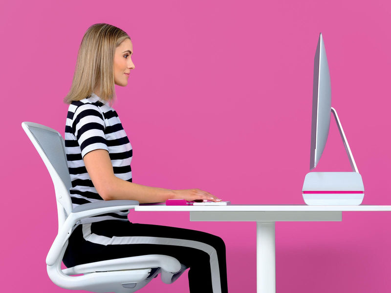 LEITZ Monitorständer Ergo WOW weiß, pink