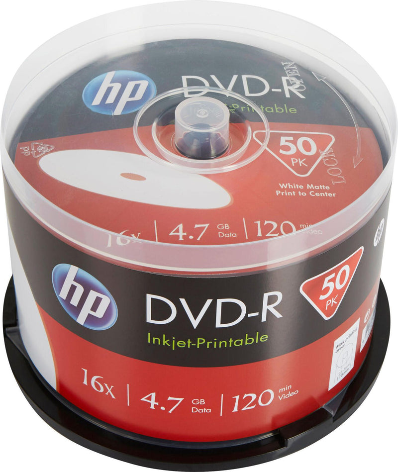 HP DVD-R 4,7GB Print 50erCakeb Spindel