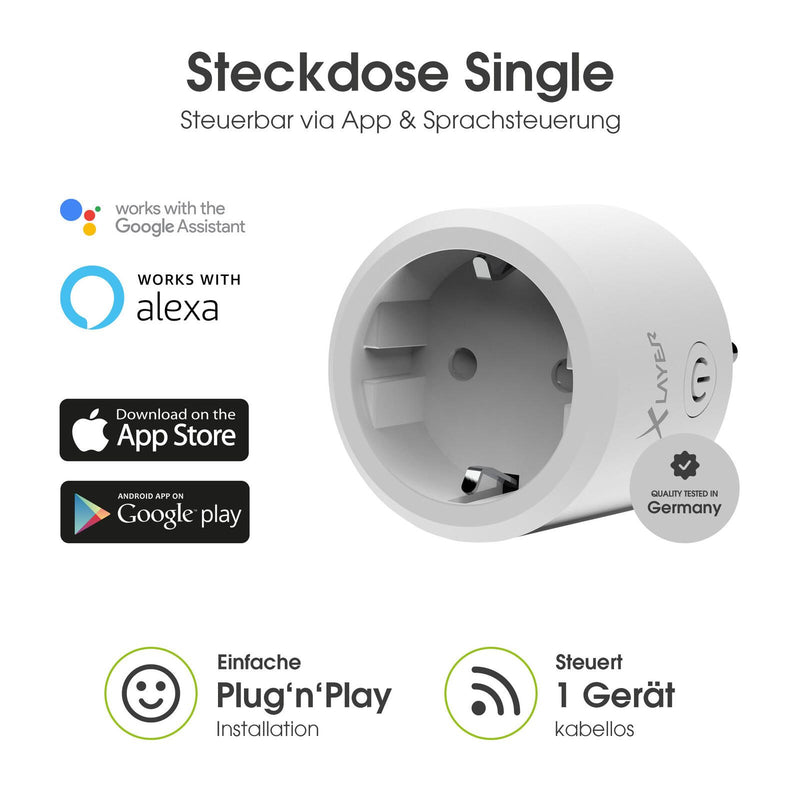 XLAYER Funksteckdose Smart Echo