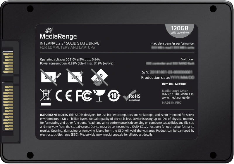MediaRange MR1001 SATA SSD - 120 GB