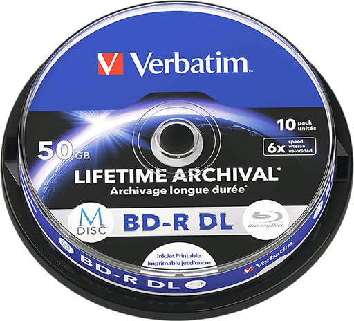 Verbatim Blu-Ray Bd-R DL 50GB Spindel