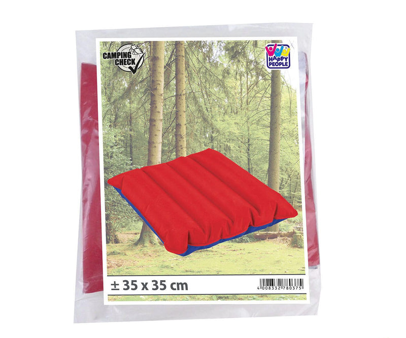 HAPPY PEOPLE® Sitzkissen aufblasbar blau, rot 35,0 x 35,0 cm