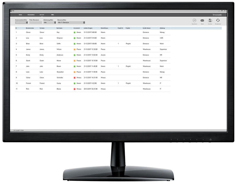 TimeMoto TM-PC PLUS Software