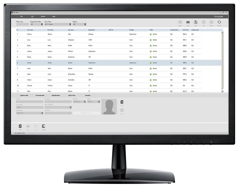 TimeMoto TM-PC PLUS Software