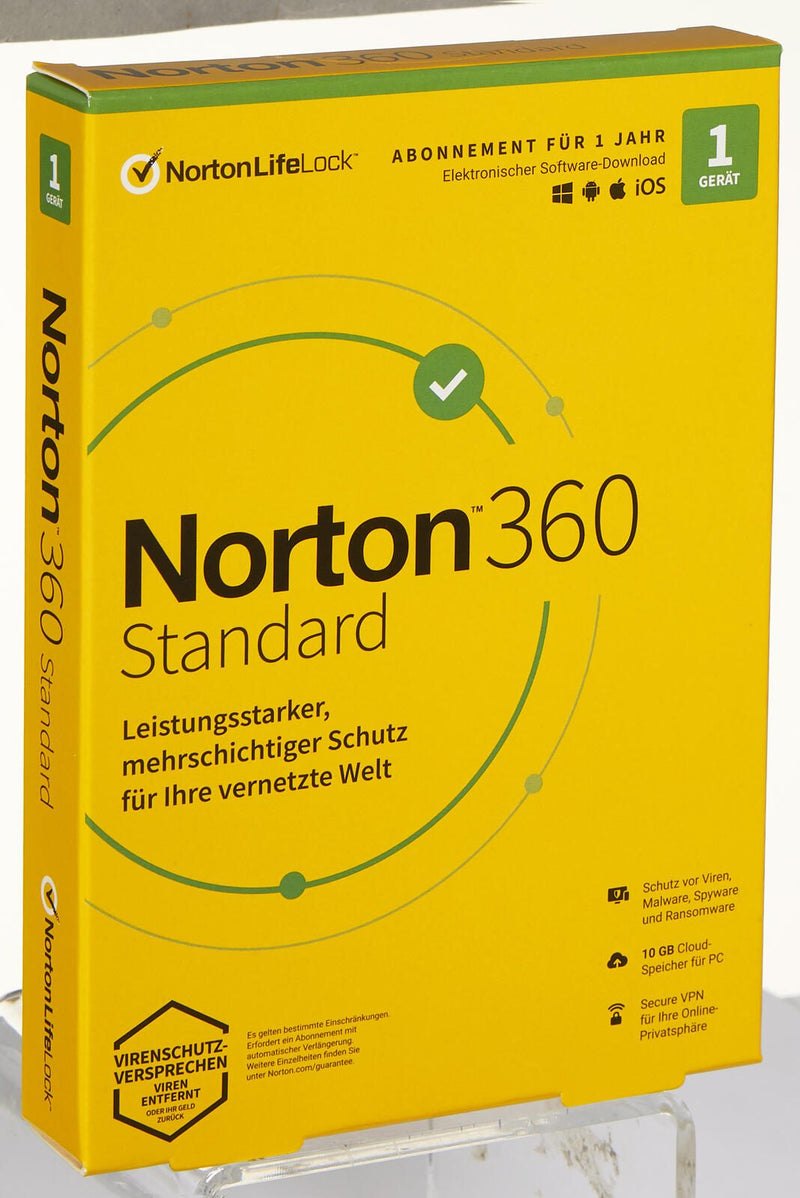 Norton 360 Standard Box 1 Gerät Sicherheitssoftware