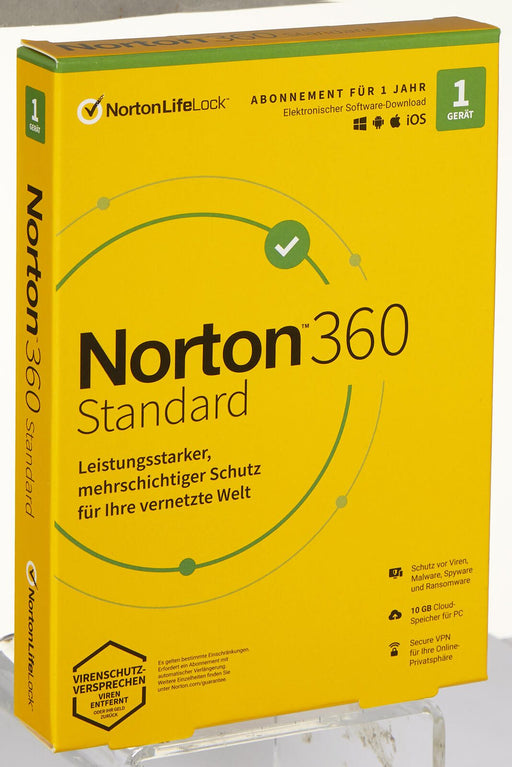 Norton 360 Standard Box 1 Gerät Sicherheitssoftware