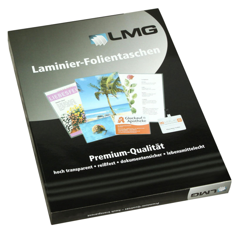 LMG Laminierfolien glänzend 5,4 x 8,6 cm 80 mikron