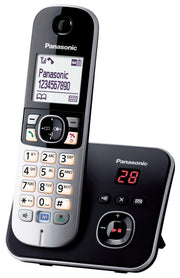 Panasonic Schnurloses Telefon mit Anrufbeantworter KX-TG6821GB schwarz-silber