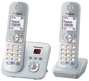 Panasonic Schnurloses Telefon-Set mit Anrufbeantworter KX-TG6822GS silber