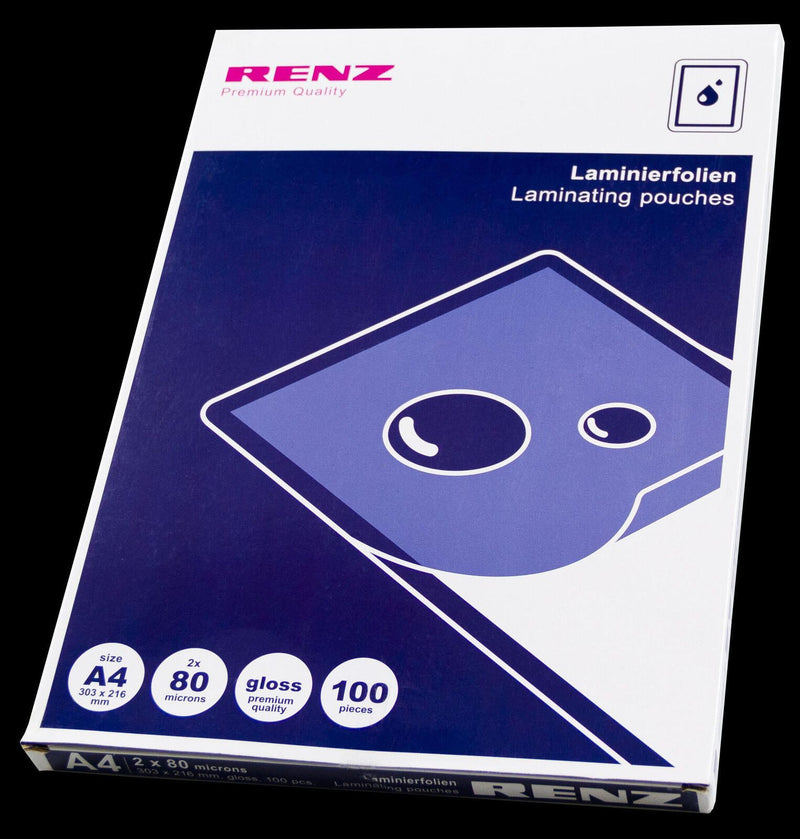 RENZ Laminierfolien glänzend 80 mikron A4