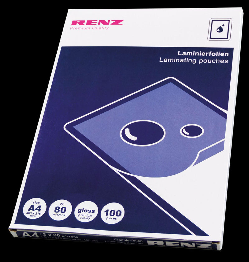 RENZ Laminierfolien glänzend 80 mikron A4
