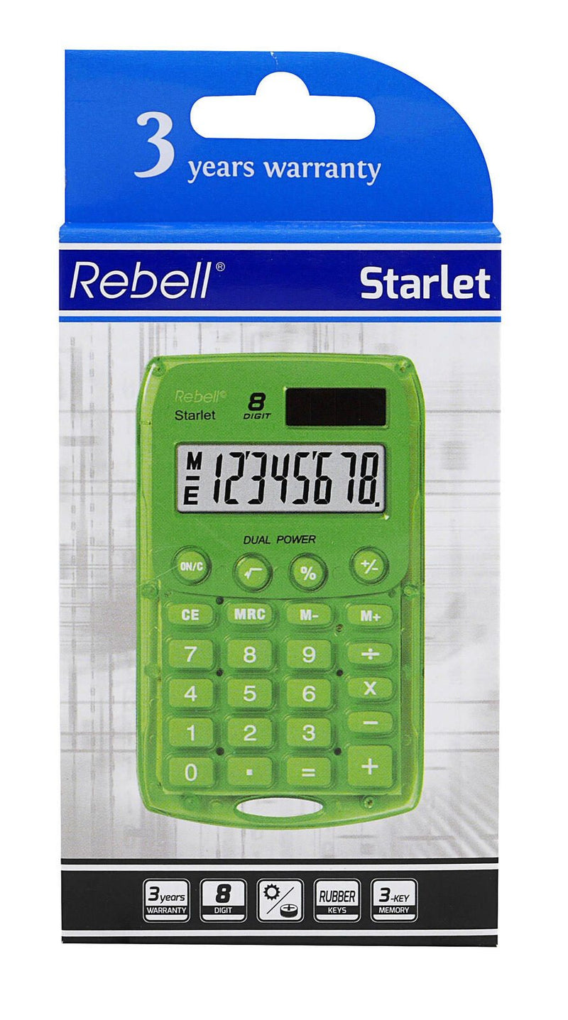 Rebell Taschenrechner Starlet grün