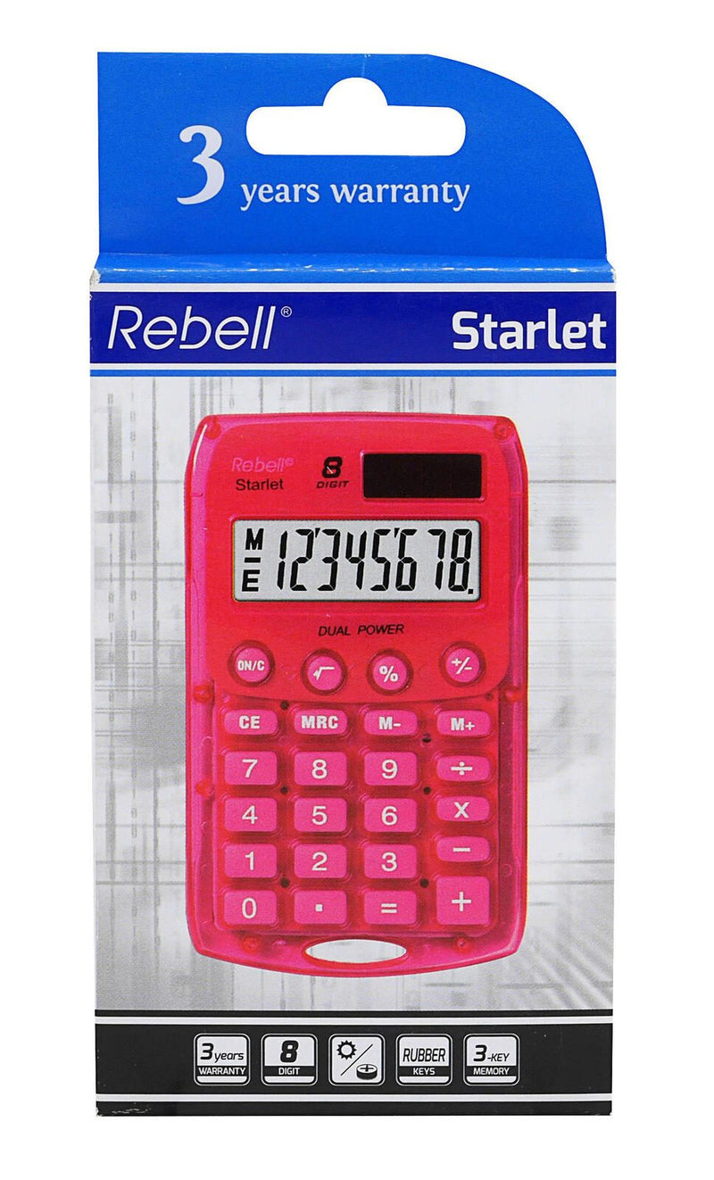 Rebell Taschenrechner Starlet pink