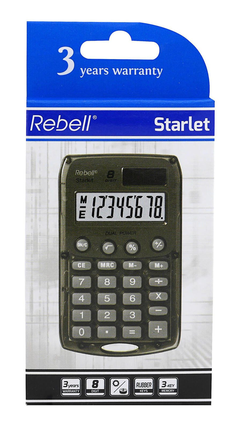 Rebell Taschenrechner Starlet grau