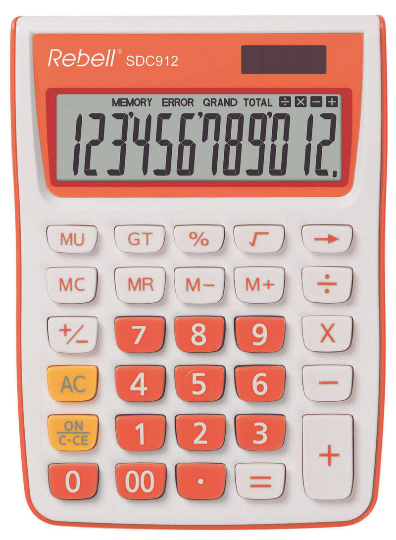 Rebell Tischrechner SDC912 orange/weiß