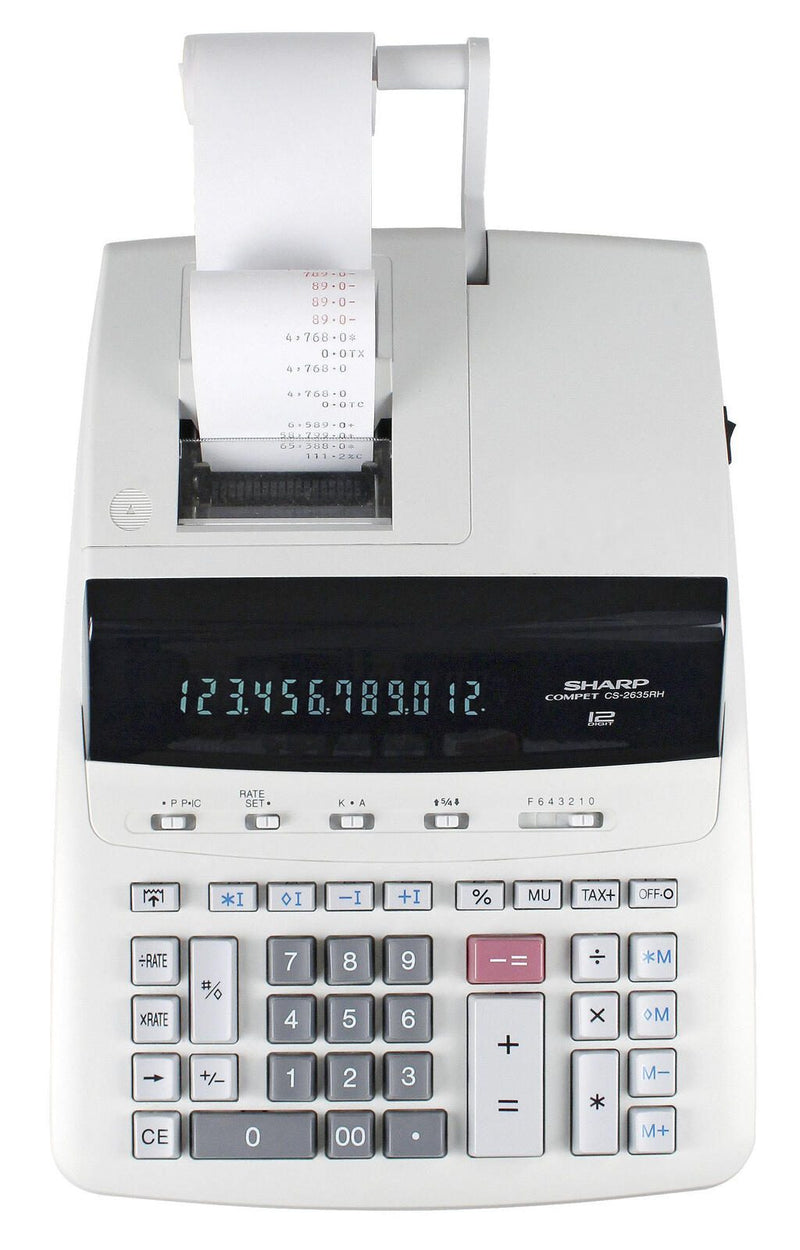 Sharp Tischrechner druckend CS-2635RH-GYSE lichtgrau