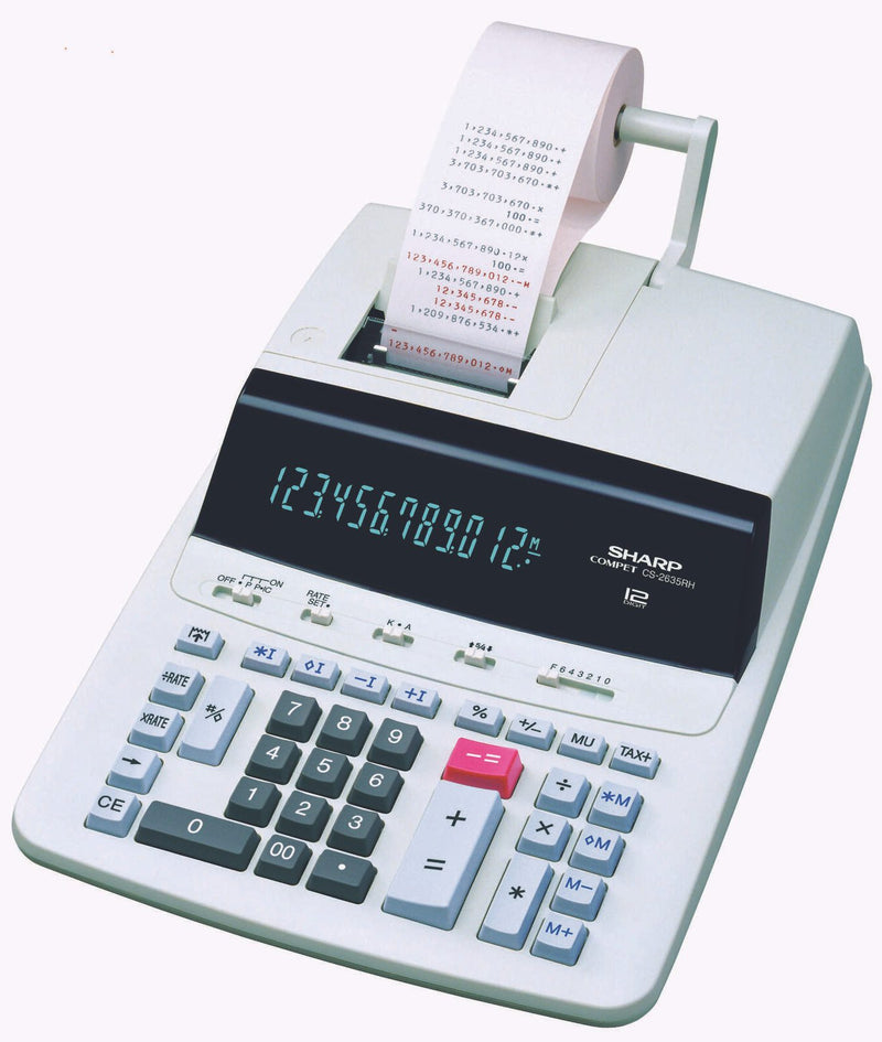 Sharp Tischrechner druckend CS-2635RH-GYSE lichtgrau