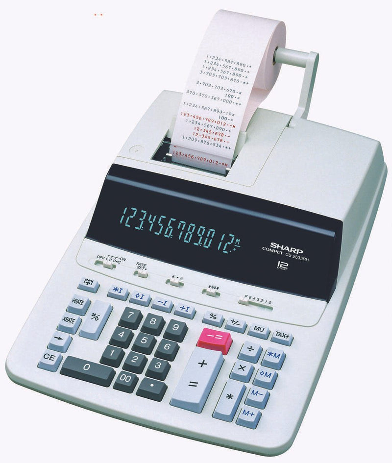 Sharp Tischrechner druckend CS-2635RH-GYSE lichtgrau