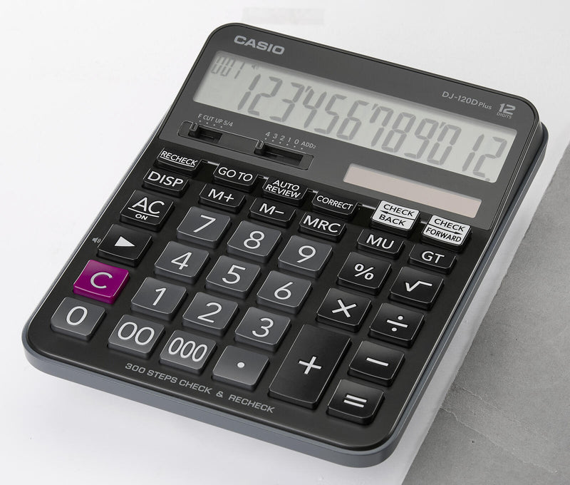 CASIO Tischrechner DJ-120D Plus schwarz