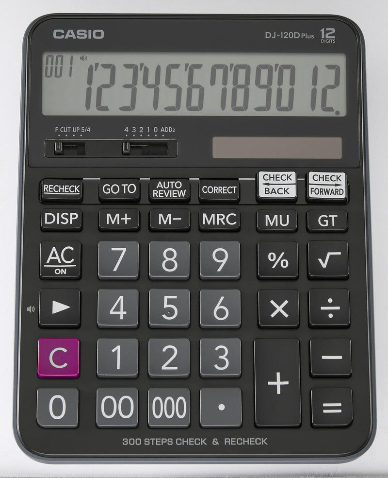 CASIO Tischrechner DJ-120D Plus schwarz
