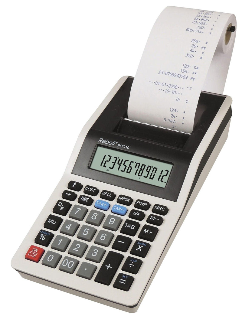 Rebell Tischrechner druckend PDC10 lichtgrau