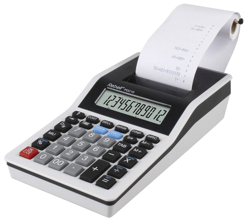 Rebell Tischrechner druckend PDC10 lichtgrau