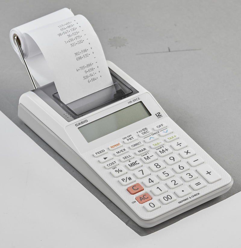 CASIO Tischrechner druckend HR-8RCE-WE weiß