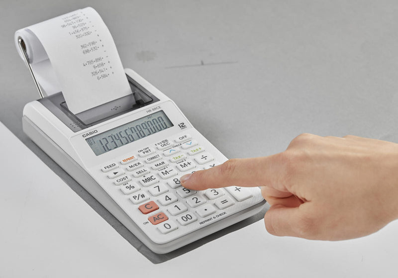 CASIO Tischrechner druckend HR-8RCE-WE weiß