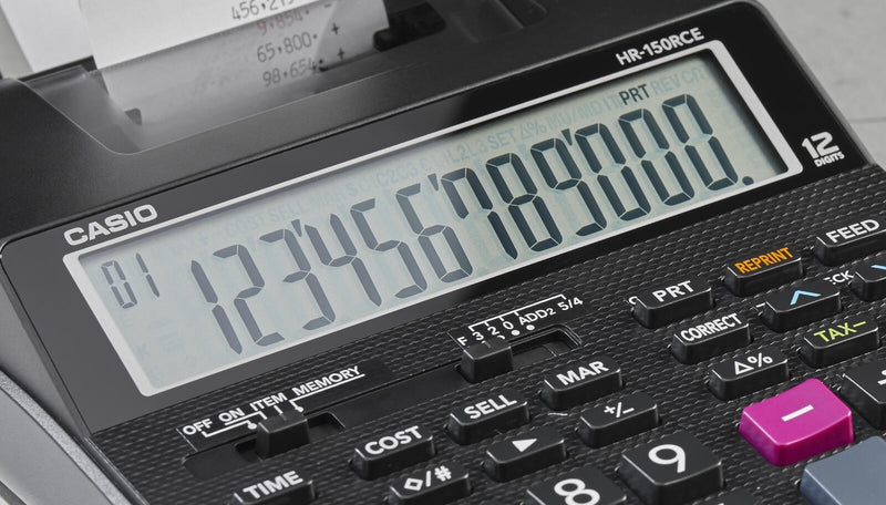 CASIO Tischrechner druckend HR-150RCE schwarz