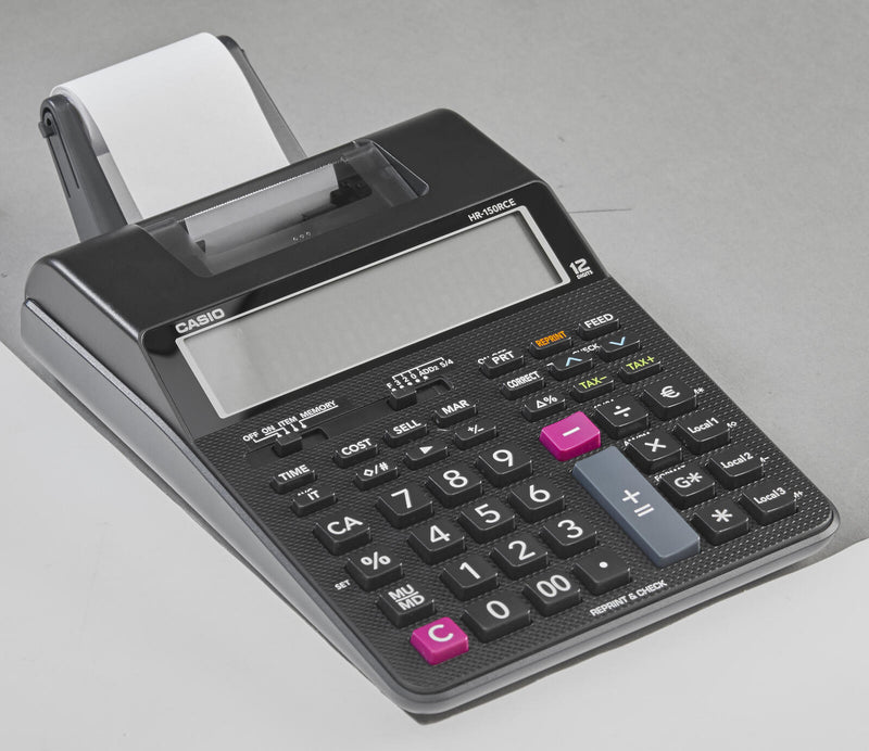 CASIO Tischrechner druckend HR-150RCE schwarz