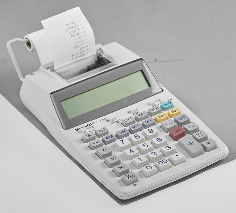 Sharp Tischrechner druckend EL-1750V lichtgrau