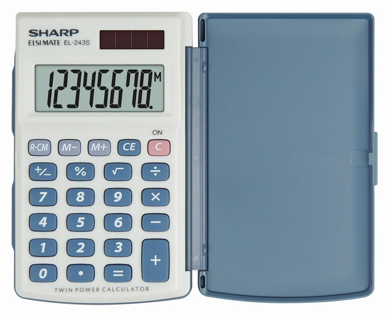Sharp Taschenrechner EL-243S grau/blau