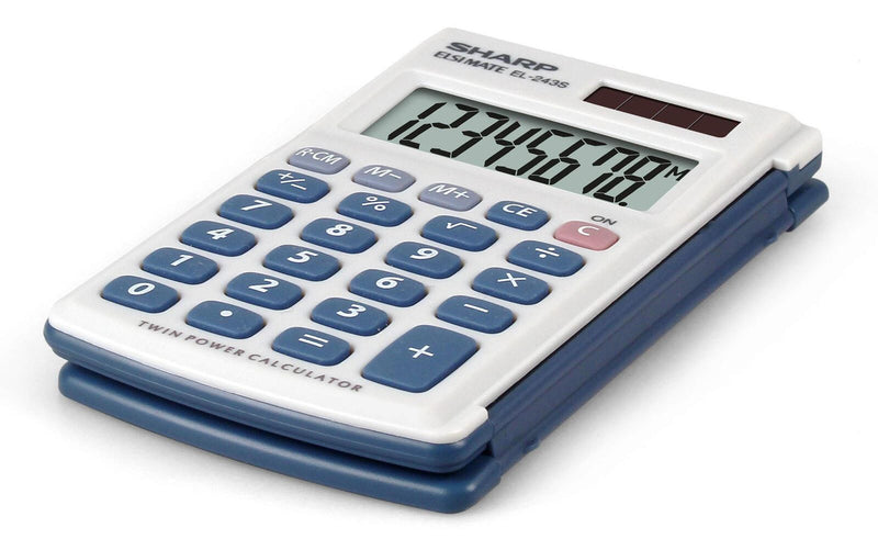 Sharp Taschenrechner EL-243S grau/blau