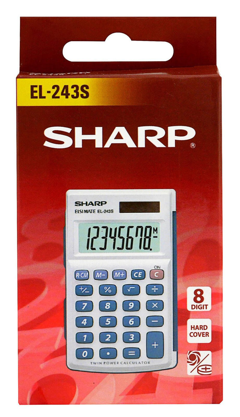 Sharp Taschenrechner EL-243S grau/blau