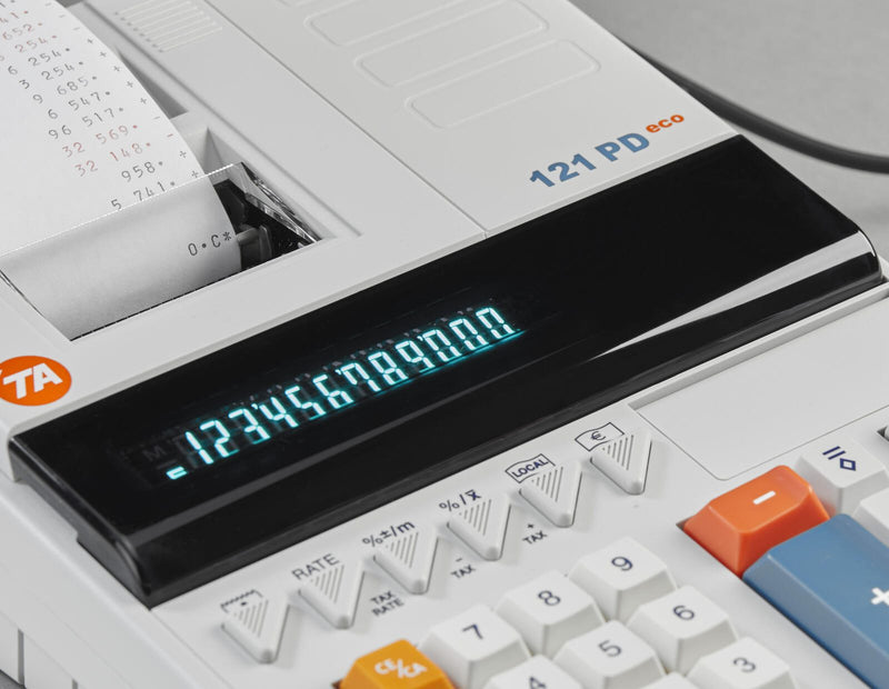 TA Tischrechner druckend 121 PD Eco lichtgrau