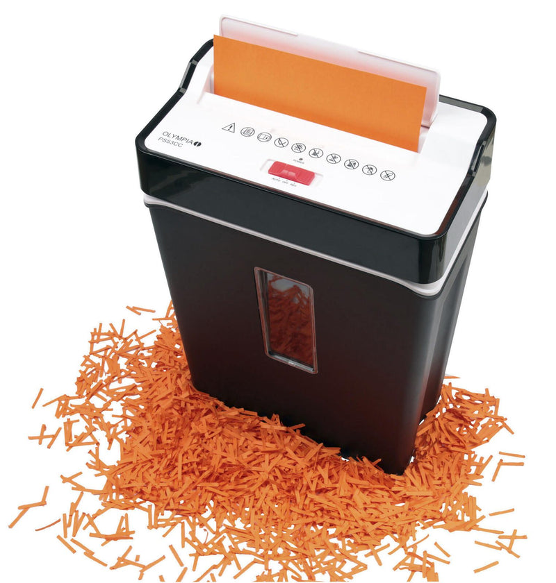 OLYMPIA PS53CC Aktenvernichter mit Partikelschnitt bis 6 Blatt schwarz
